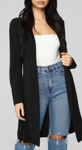 Fashion Nova Jackets & Blazers - Fashion Nova "Power trip blazer" black